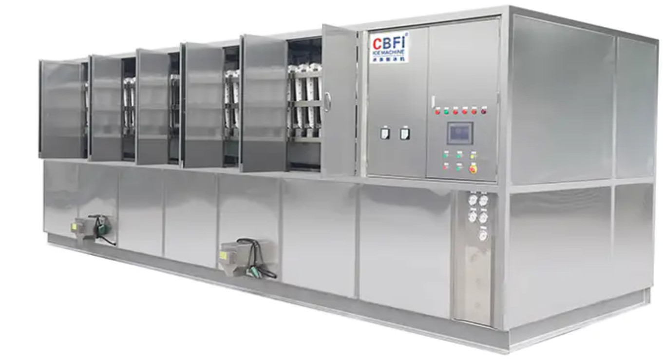 CV20000 20 Tons Per Day Ice Cube Maker Plant Fully Adopted SUS304 Stainless Steel
