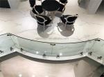 3-15mm Thickness Curved Tempered Glass Panel for Indoor Outdoor QJY-TG