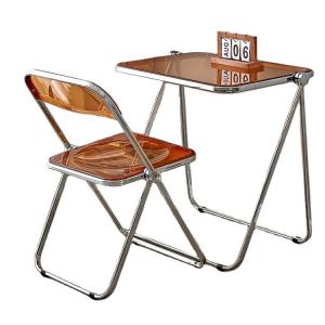 China Foldable Plastic Acrylic Metal Outdoor Garden Living Room Table and Chair Set for Park factory