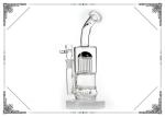 Toro Glass Water Bong With 11 Tree Arms Percolator Hookah Pipes China Wholesales