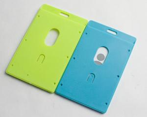 China ABS Lanyard Badge Holder , Pantone Color Hard Plastic Id Card Holder factory