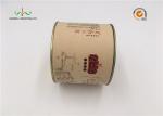 Round Rigid Cardboard Cylinder Tubes For Paper Gift With Metal Tin Lid