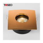 Square Recessed Waterproof Bathroom LED Downlights Pure Aluminium