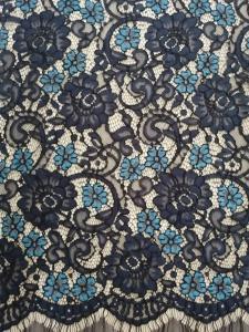 China Eyelash Scallop Edge Lace Fabric factory
