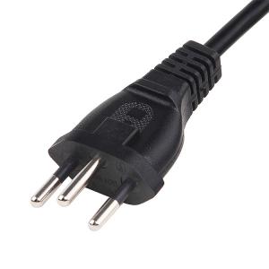 China NBR 14136 Brazil Power Cord 10A 250V 3 Pin Plug C13 Cable 1.2m 1.5m factory