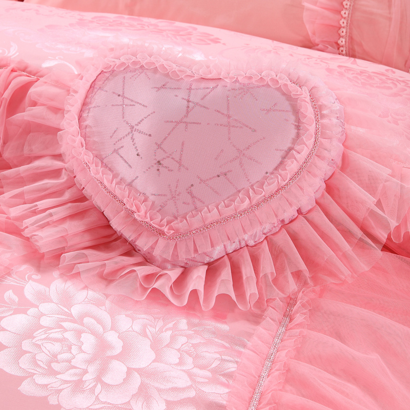 Bedding Set Luxury Wedding 100% Cotton 200TC Bed Sheet Quilt Bedding Anti-Pull Set