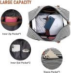 Men'S Canvas Travel Duffel Bags Luggage Carry On Weekend Tote 16.2x14.5x8"