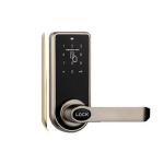 Brushed Electroplated Zinc Alloy Half-Auto Touchscreen Smart Hotel Door Lock