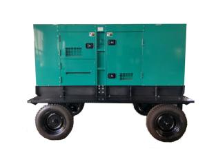 China IP23 Cummins Industrial Generator Green Mobile Trailer Generator factory