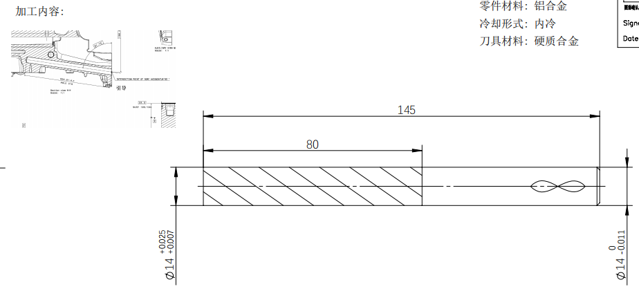14mm Diameter Solid Flat Bottom Carbide Drills 80mm Flute 145mm Length Anti Chipping