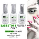 Amigo Gel Nail Polish Set UV LED Soak Off Base Glossy Matte Top Coat Gel Nail