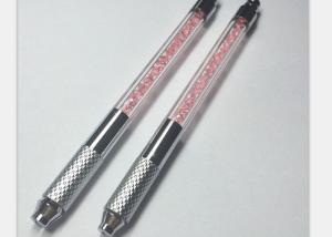 China Crystal Pink Manual Permanent Eyebrow Pens Tattoo With Lock-Pin Device factory