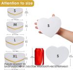 White Gift Boxes With Lids For Present Heart Shaped Flower Boxes For Arrangement