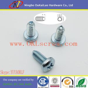China 4mm x 20mm Galvanized Phillips Pan Taptite Screws factory