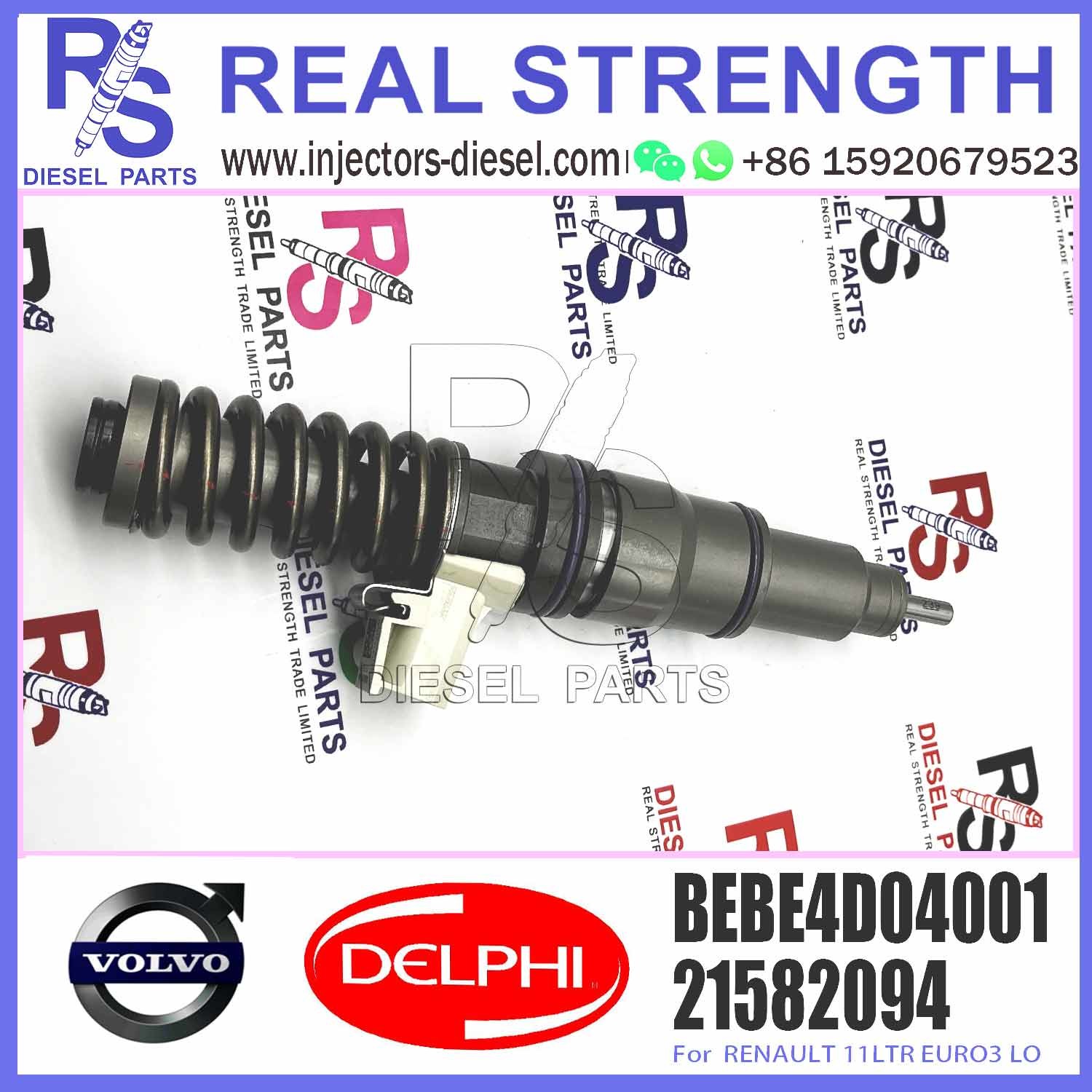 Diesel Fuel Injector 3803913 4 Pins Fuel Injection Nozzle BEBE4D35001 BEBE4D04001 For RENAULT MD11
