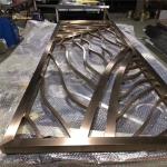 Decoration MBT Bronze Copper Stainless Steel Room Divider 3.0mm Thick