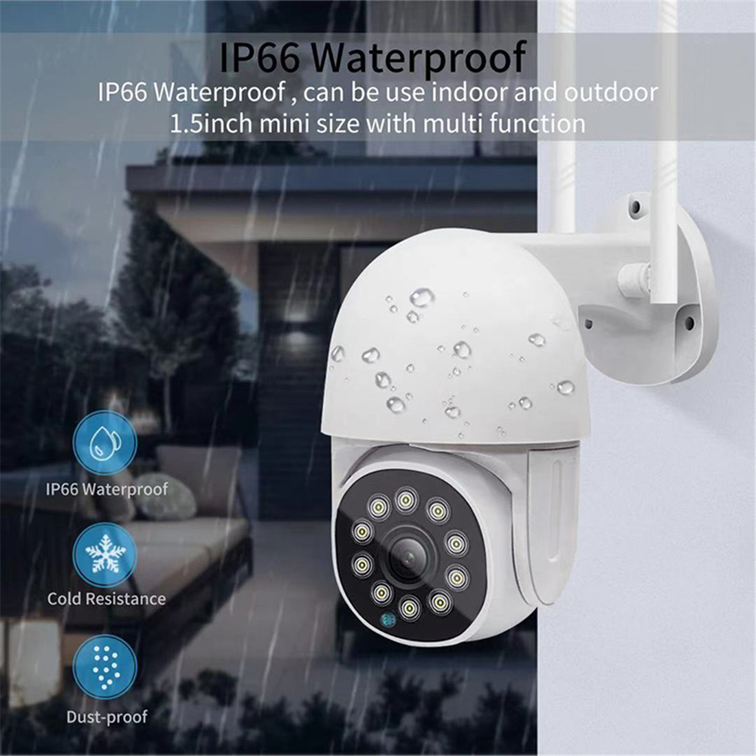 Unistone 2/3MP WIFI Dual Light Speed Dome with AI Human Detection Product model:CA0242 Communication type:Wi-Fi Passed