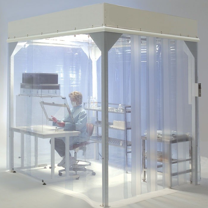 Class 100000 PVC Panel Hardwall Clean Room Prefabricated Modular PETg