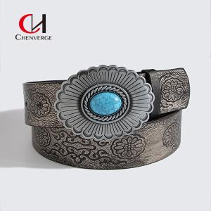 China Fashion Ladies Leather Belt Western Denim Retro Belts Cool Girls All Season factory