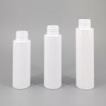 60ml 70ml 80ml White PET Cosmetic Bottle Luxury Gold Screw Cap Cylindrical