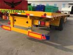 Aluminum Flatbed Full Trailer 20000kg Semi Flatbed Trailers For Sale