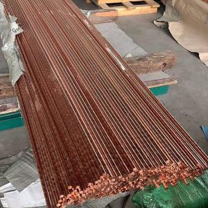 China Pure Solid Copper Round Bar C10100 Oxygen Free TU0 / C110 factory