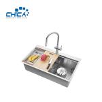 28x22x10cm Retangular SUS201 304 Stainless Steel Kitchen Sinks Handmade House