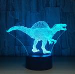 Spinosaurus 3D Night Light 7 Colors Change with Remote Timing Help Kids Fell