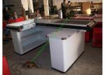 White Supermarket & Retail Store Cash Wrap Counter Table With Conveyor Belt