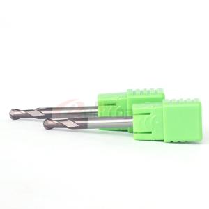 China 1/2&quot; 1/4&quot; 1/8 Inch Carbide Ball Nose End Mill For 304 Stainless 4mm factory