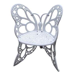 China Single Butterfly Wrought Iron Chairs And Circle Table OEM Weather Resistant factory