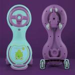 Kids Ride On Scooter Car Bike Toys with Music Lights and PU Silent Wheels