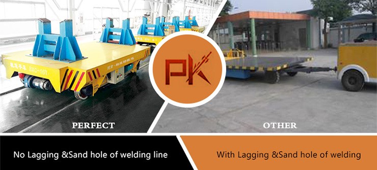 Anti High Temperature Electric Transfer Cart , Industrial Material Handling Carts
