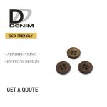 Customized Eco - Friendly Coconut Bulk Buttons 2 / 4 Holes Nature