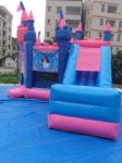 Princess Inflatable Bounce House Combo / Jumpy House With Slide OEM Service
