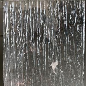 China Reeded Fluted Glass Texture Seamless Rain Patterned 0.4mm IGCC factory
