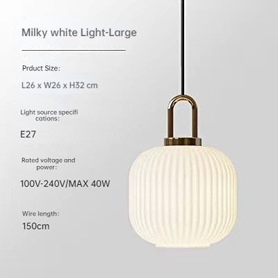 Mid century pendant light retro design glass lampRestaurant Hotel Simple Decorative Light(WH-AP-602)
