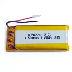 China KPL502248 500mAh 3.7 V Lithium Polymer Battery Within 1C Rate factory