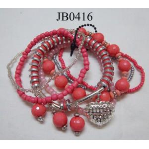 colourful beaded bracelet pack