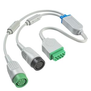China GE Healthcare ECG Trunk Cable Corometrics 1442AAO MECG And FECG ECG Cable factory