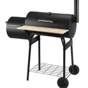China Customized Logo Acceptable Large Pellet Charcoal Oven Grill Machine with Folding Table factory