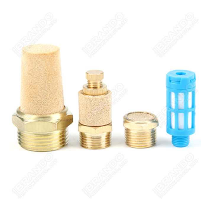 Adjustable Pneumatic Throttle Valve With Silencer Sintered Bronze 20