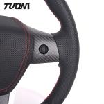 Tesla Model 3 Y Carbon Fiber Matte Round Shape Steering Wheel Design Services