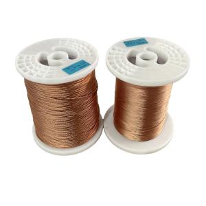China 0.1x9 0.1x15 Twisted Litz Wire Type 2 Polyurethane Enamelled Copper Wire factory