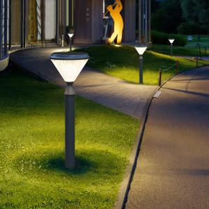 China Aluminum Waterproof 3.2V Solar Wall Garden Light 50000H Post Pillar Pathway Decoration factory