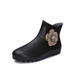 S078 New fashion boots women retro handmade leather zipper three-dimensional