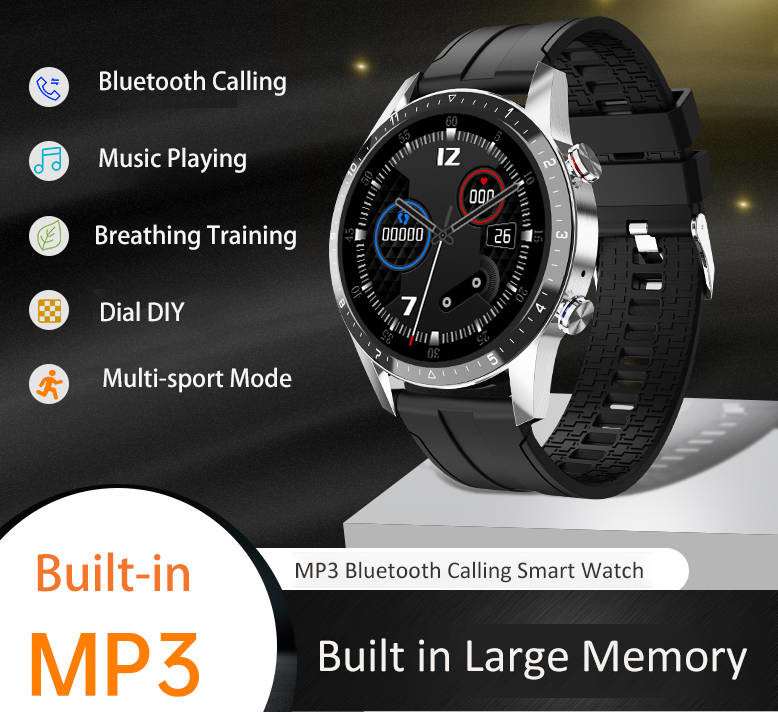 Large Memory Bluetooth IOT Devices Smart Watch Built In MP3 Iphone Compatible