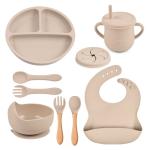 FDA Baby Silicone Feeding Set 200ml Silicone Tableware Set