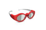 Anaglyph 3d Active Shutter Glasses For Projector , Lightweight 3d Stereo Glasses