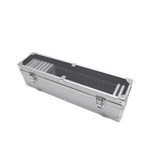 China Silver Color Aluminum Storage Case , 25 PCGS NGC Coin Holder Storage Box factory